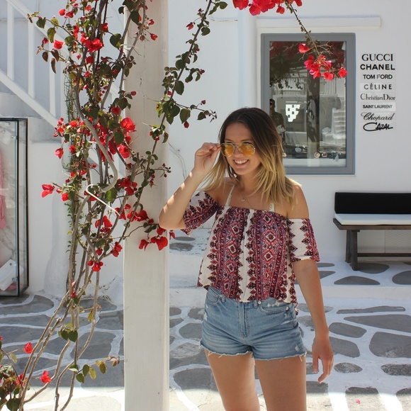 Billabong Off The Shoulder Top - Picture 4 of 4